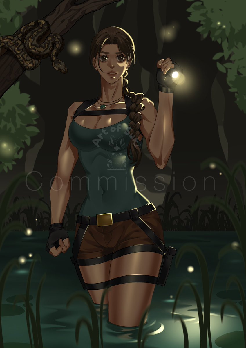 Artofsukiyaki_s's tweet photo. งาน Commission งานแรก 
ขอขอบคุณ คุณพี่ลูกค้าที่แวะมาจ้างคร่าา🙏
#laracrofr #tombraide https://t.co/Jrw46OXiDI