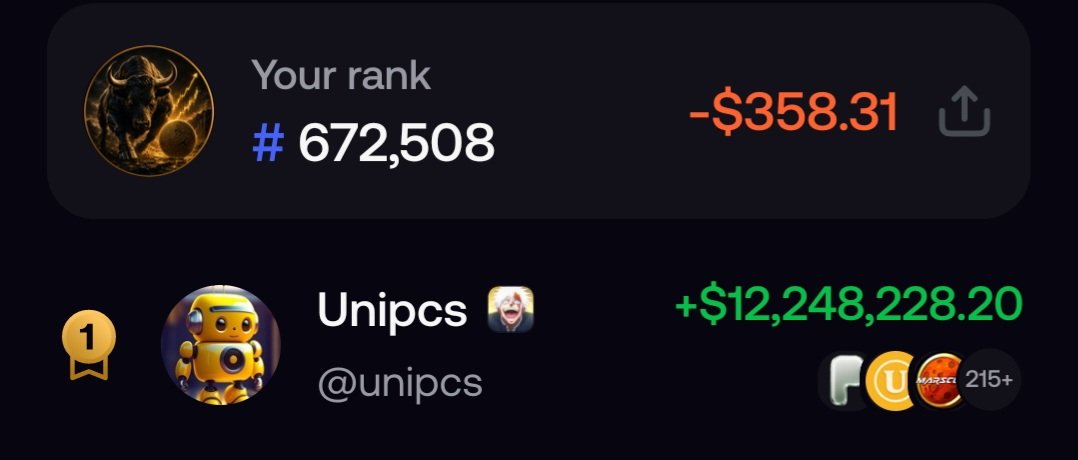 RA40345's tweet photo. @theunipcs 💪the Best on Fomo. Congrats 💥 https://t.co/AGqJLaJ8Bi