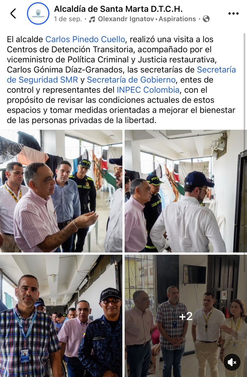CarlosPinedoC's tweet photo. ¡Santa Marta, juntos lo estamos logrando!

Durante dos años y medio trabajamos sin descanso para desocupar el Centro de Detención Transitoria del Norte, que nos dejaron en pleno Centro Histórico, con los problemas que heredamos y que afectan a este emblemático sector, al turismo y al comercio. 

Escuchamos el clamor de nuestros comerciantes, convocamos al Gobierno Nacional, realizamos consejos de seguridad y múltiples reuniones, y logramos el convenio con el @INPEC_Colombia, como nunca antes se había hecho.

El Centro de Detención Transitoria, edificio Norte, ubicado en el Centro Histórico, ya no va más. Se los dije y les cumplí. Agradezco la voluntad del @minjusticiaco y, en general, del Gobierno Nacional. @infopresidencia 

Próximamente avanzaremos con el traslado de los detenidos que restan en la Estación Norte, y haremos la reapertura de la calle 10 y la 4.ª. Los 30 policías que custodiaban el lugar pasarán a reforzar la seguridad ciudadana.

Seguimos trabajando por la seguridad y el desarrollo de nuestra amada ciudad.
