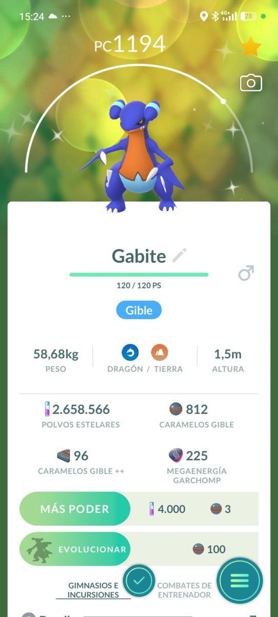 Aquatic370's tweet photo. Bueno, en el Día de Clásicos de la Comunidad de Gible he podido conseguir a Gible Variocolor, que todavía no tenía. Lo he evolucionado a Gabite y después a Garchomp, ¡y también he completado el Desafío de Colección! 🐉✨ https://t.co/ZEvkPmoPo6