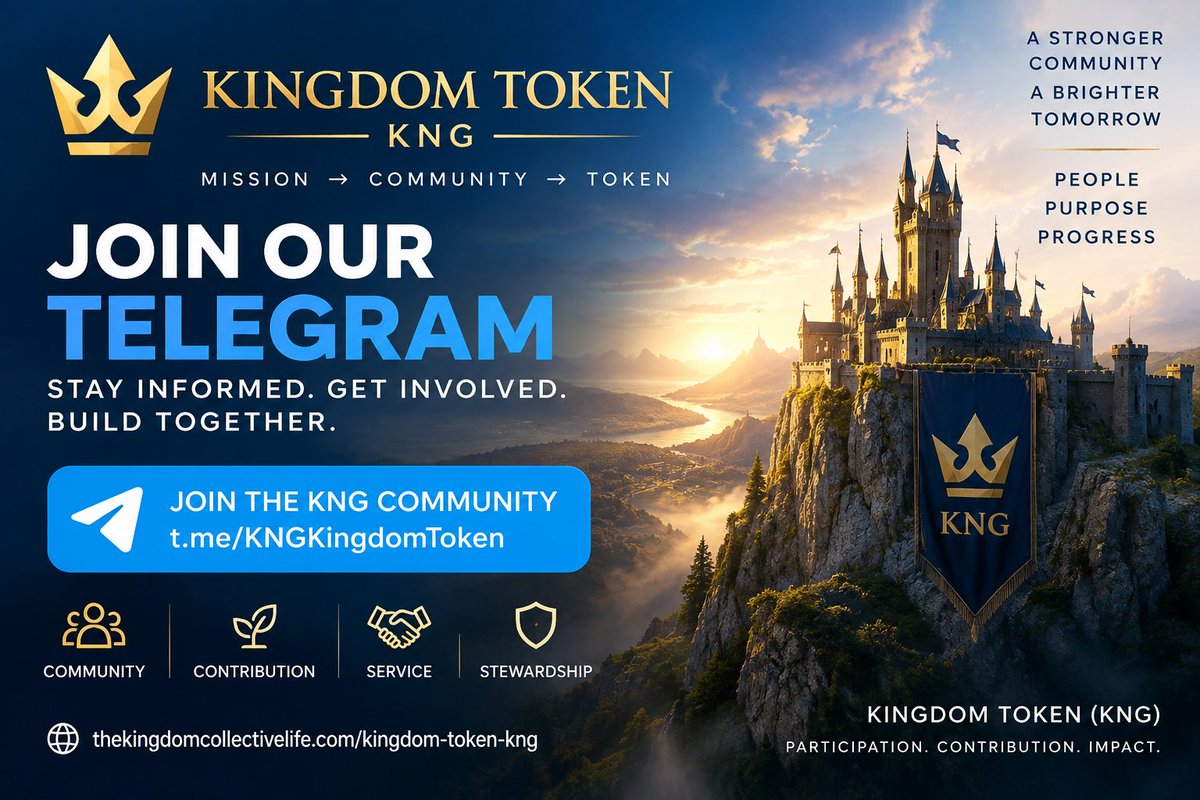 KingdomTokenKNG's tweet photo. The official KNG Telegram community is now live!

Connect with Kingdom builders, contributors &amp; supporters.

Mission → Community → Token

KNG Mint: 6S51BxBU7twYsv3LBK27FBy4fzFp1Zkrsi5pXT598vuu

Join: https://t.co/tFx5WDqS6l https://t.co/pYpgdFP2ep