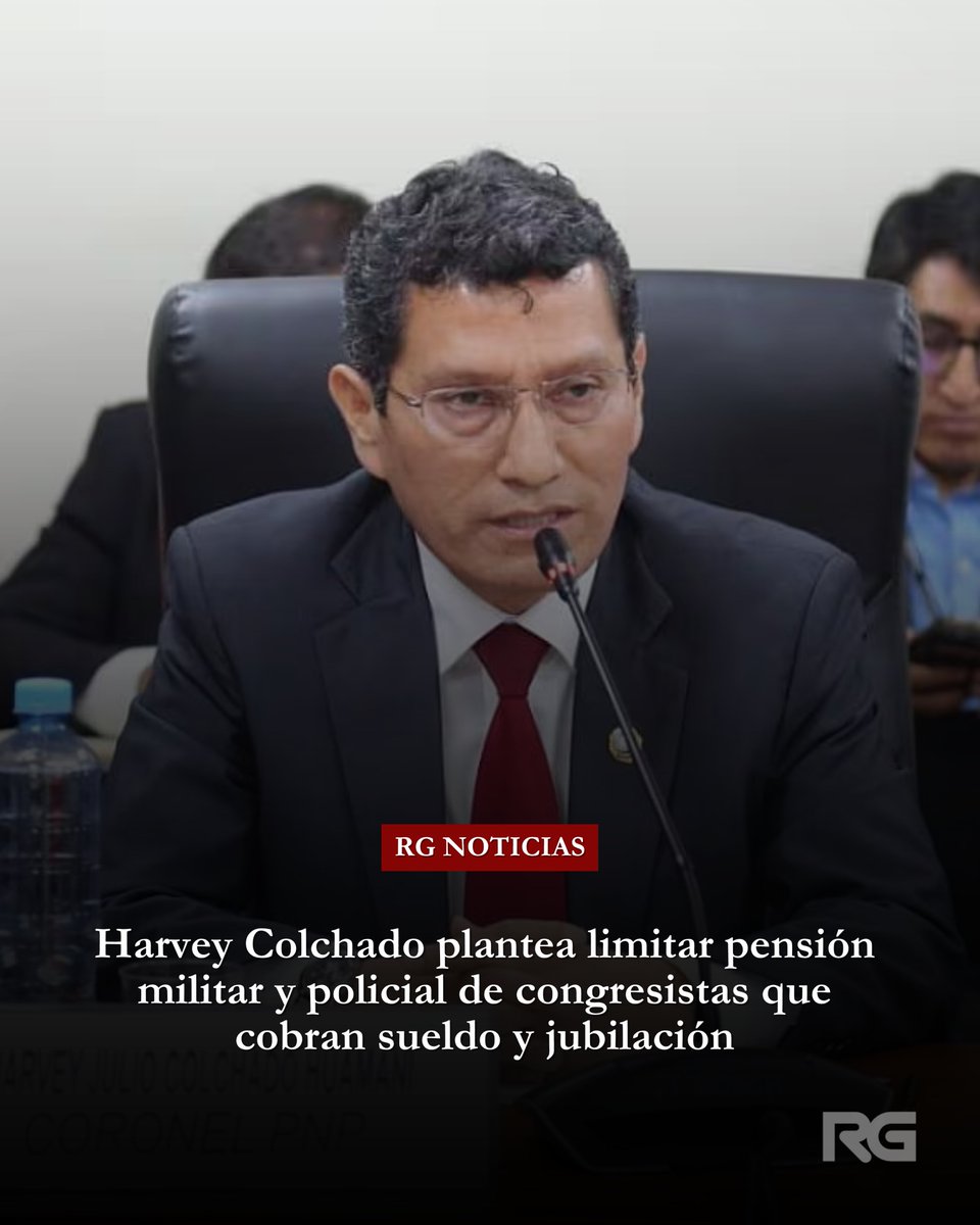 Aderly's tweet photo. #ATENCIÓN | El diputado de Ahora Nación propone recortar la pensión militar y policial de congresistas que cobren doble ingreso. Su proyecto plantea suspender la pensión en la parte que, sumada al sueldo público, supere el tope legal. https://t.co/4t35wcvJPh