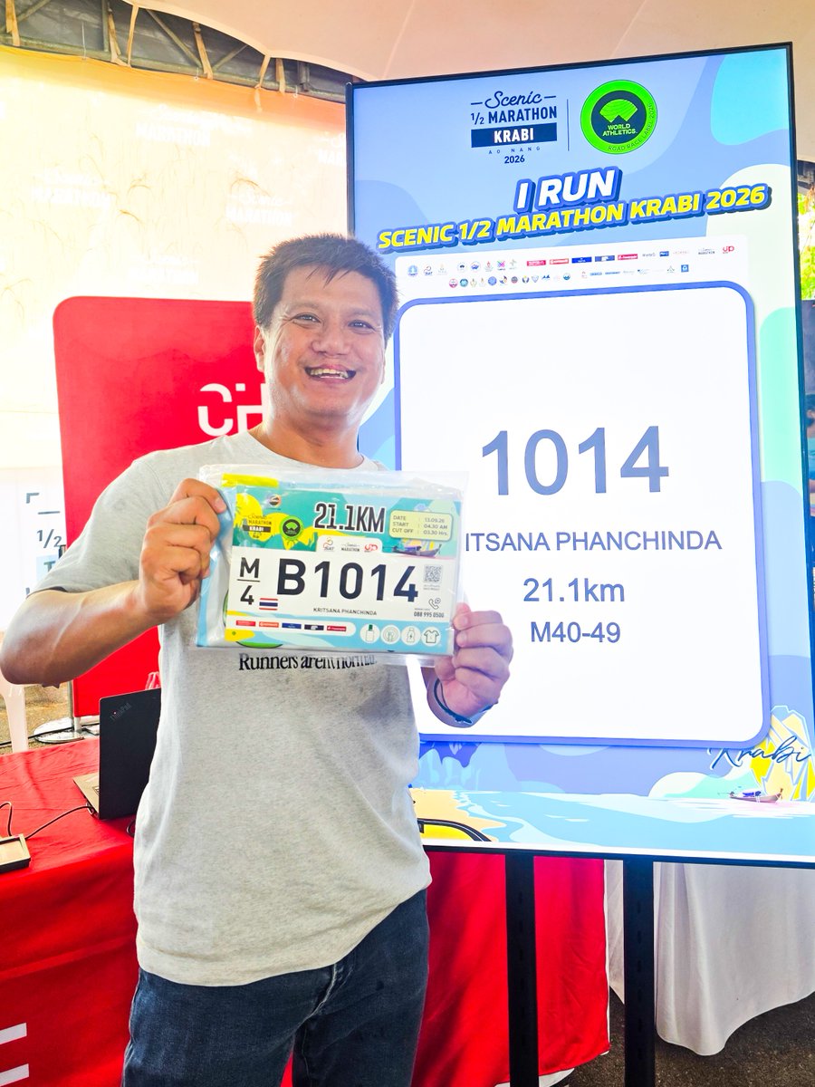 NinjaTooK's tweet photo. ล่องใต้ มากระบี่แล้วทั้งที 🌊⛰️
พรุ่งนี้เช้าไปกันต่อ!! 🏃‍♂️

#ScenicMarathon
#ScenicMarathon2026
#ScenicMarathonSeries2026
#ScenicHalfMarathonKrabi2026
#ScenicHalfMarathonKrabi
#ScenicRoute #ScenicKrabi
#ScenicMarathonSeries2026
#Runhorizon #Runromantic https://t.co/zPjuxkNKDH