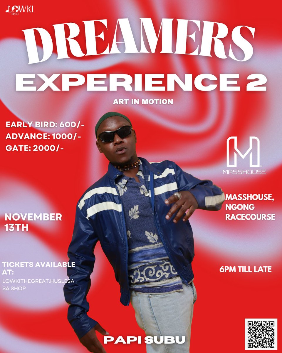 Papi_Subu's tweet photo. Kuwakumbusha 🥂 13 th November I'll be performing pale Mass house. Karibu for the dreamers experience 💥💥💥💥Get the ticket at 
https://t.co/eMc2P3dkxX https://t.co/qP9iOhIkoG