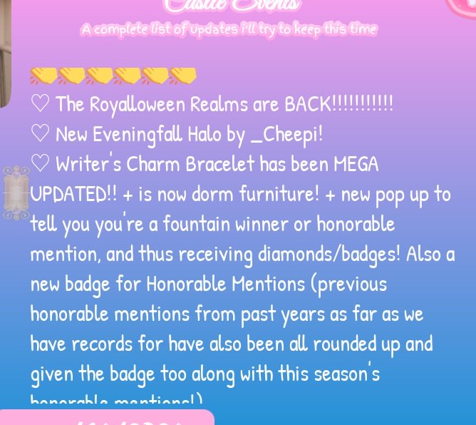 ivyvins's tweet photo. LEAKING THE WHOLE ROYALE HIGH HALLOWEEN UPDATE (a thread) #royalehigh https://t.co/irSRJcikLm