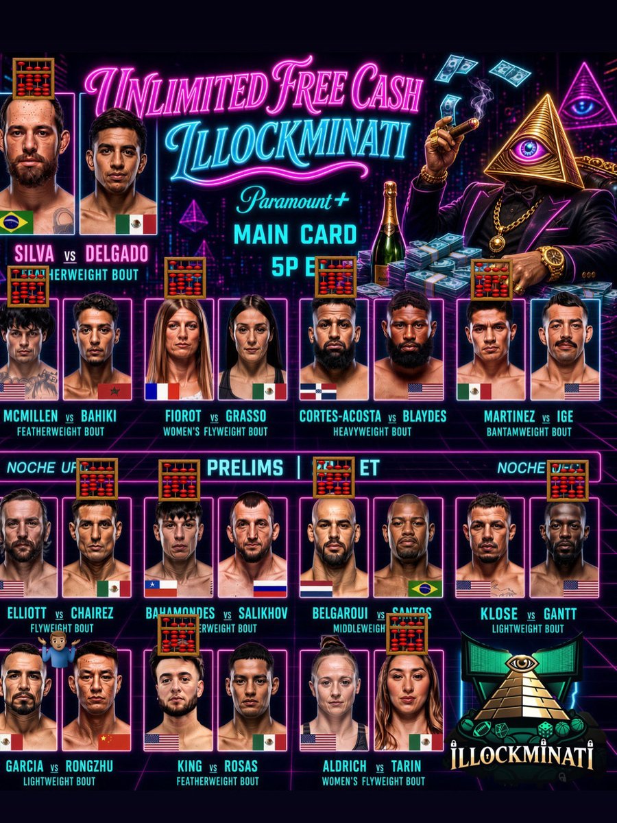 illockminati's tweet photo. Unlimited Free Cash 🧮🥊

#ufc #ufcpicks #ufcnoche #SportsPicks #sportsbetting #Gambling𝕏 #SportsBetting #gambling #mexico #unlimited #free #cash #illockminati #parlay #straightbet #mma #boxing #noche https://t.co/9VJFoKs9ty