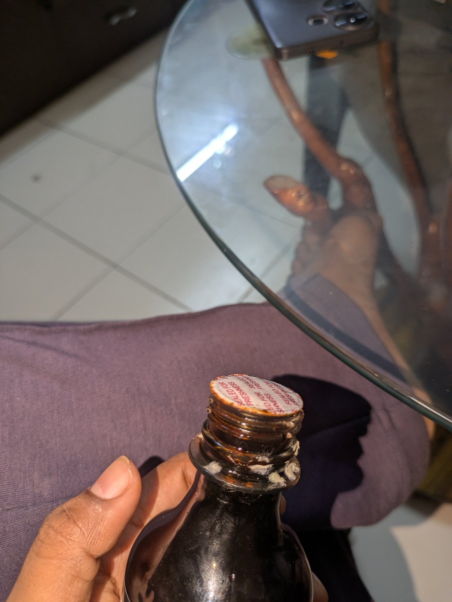 OkayAda's tweet photo. @Swiggy 
Received spoilt and full of fungal item and even the product is leaking from the cap but apparently Swiggy help is not providing the refund or not even providing option to refund. Why? https://t.co/NqMHiBQrrI