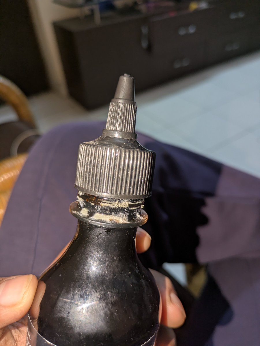 OkayAda's tweet photo. @Swiggy 
Received spoilt and full of fungal item and even the product is leaking from the cap but apparently Swiggy help is not providing the refund or not even providing option to refund. Why? https://t.co/NqMHiBQrrI