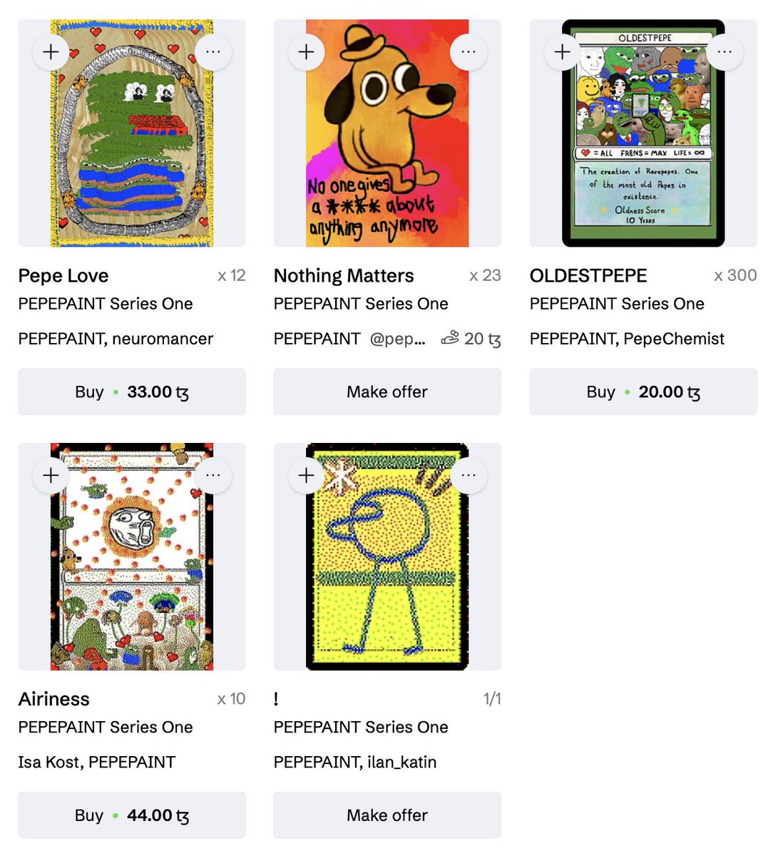 PEPEPAINT_APP's tweet photo. PEPEPAINT Status Update! Week Three!

Most Cows: Neur0mancer 60.96 (4th best overall)

Total number of cards added: 5
Total number of cards: 17

The friends we made along the way: @ilan_katin, @Isakost, Pepechemist, @CemDrin, @neur0mancer1 https://t.co/ZsMhh5W8yE