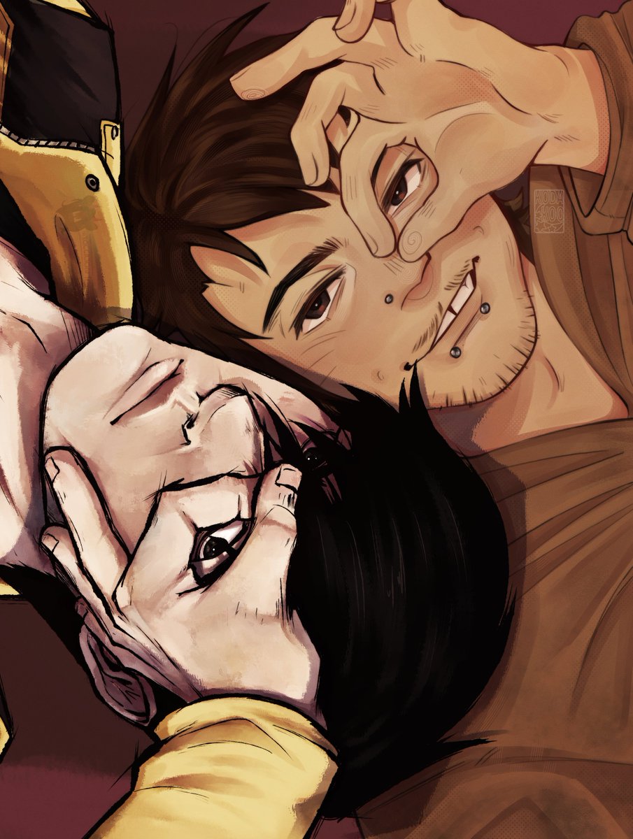 K0dakoo's tweet photo. It has been a while hello guys HIHI

Did a yummy collab with twin @tolli_lion (i did Brian and she did Tim)
It was such a fun time to work on this piece RAAAHHHH

#marblehornets #timwright #Brianthomas #creepypastamasky #creepypastahoodie https://t.co/2lyKqLPt7c