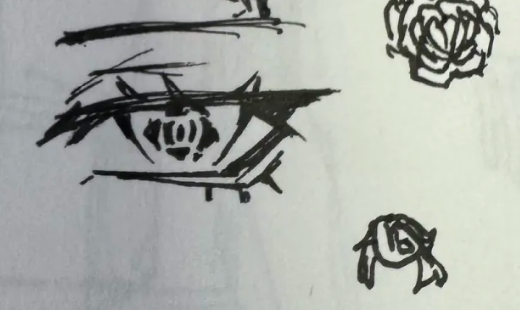 endeloresrose's tweet photo. Messy doodles when I was at work the other day https://t.co/1i2VxDdOoa