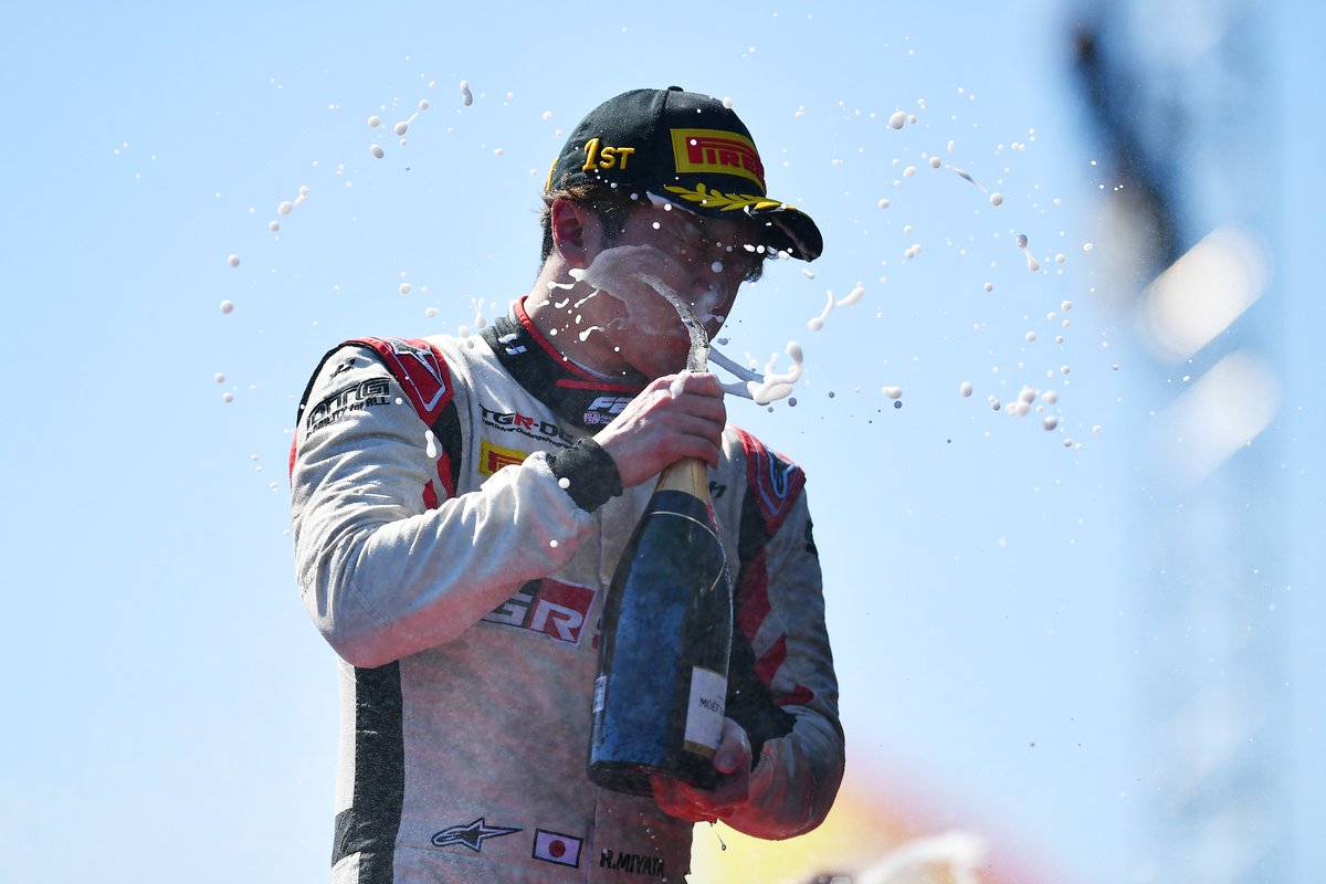 Formula2's tweet photo. Ritomo Miyata. F2 race winner. 🥇🏆

#F2 #SpanishGP https://t.co/zss2Q8Zzw9