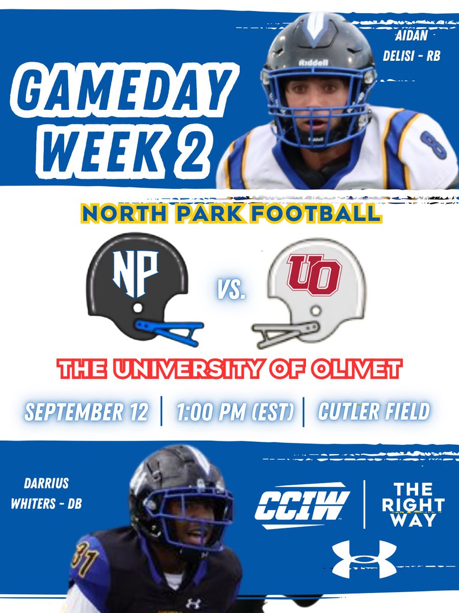 NPUFootball's tweet photo. Week 2!

TOGETHER &amp; TOUGH!!!

We’re down in Olivet, Michigan for a 1:00pm (EST) Kickoff!!! Go Vikings! ⚔️

#TheRightWay #1-0 @CoachRook @VikingsNPU @npuchicago https://t.co/ifropVco8X
