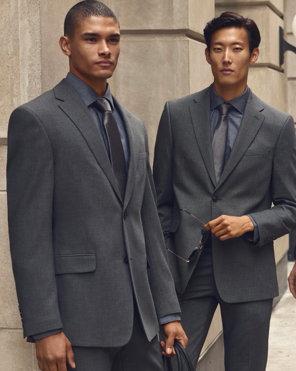 VanHeusen's tweet photo. Twice the suiting, twice the impact. https://t.co/HxwP2IXE94