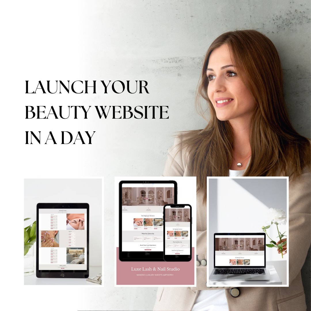 Mnyisztor's tweet photo. 💅 For $20 (less than a burger combo 🍔), get a Wix website template + matching logo made for lash and nail studios, plus a free 30-minute 1:1 Zoom consultation with me.  

See It https://t.co/mSC9jTjG8A  

Buy it https://t.co/A4JzanbW49

#LashTech #NailArtist #BeautyBusiness https://t.co/7xGKvtfkCn