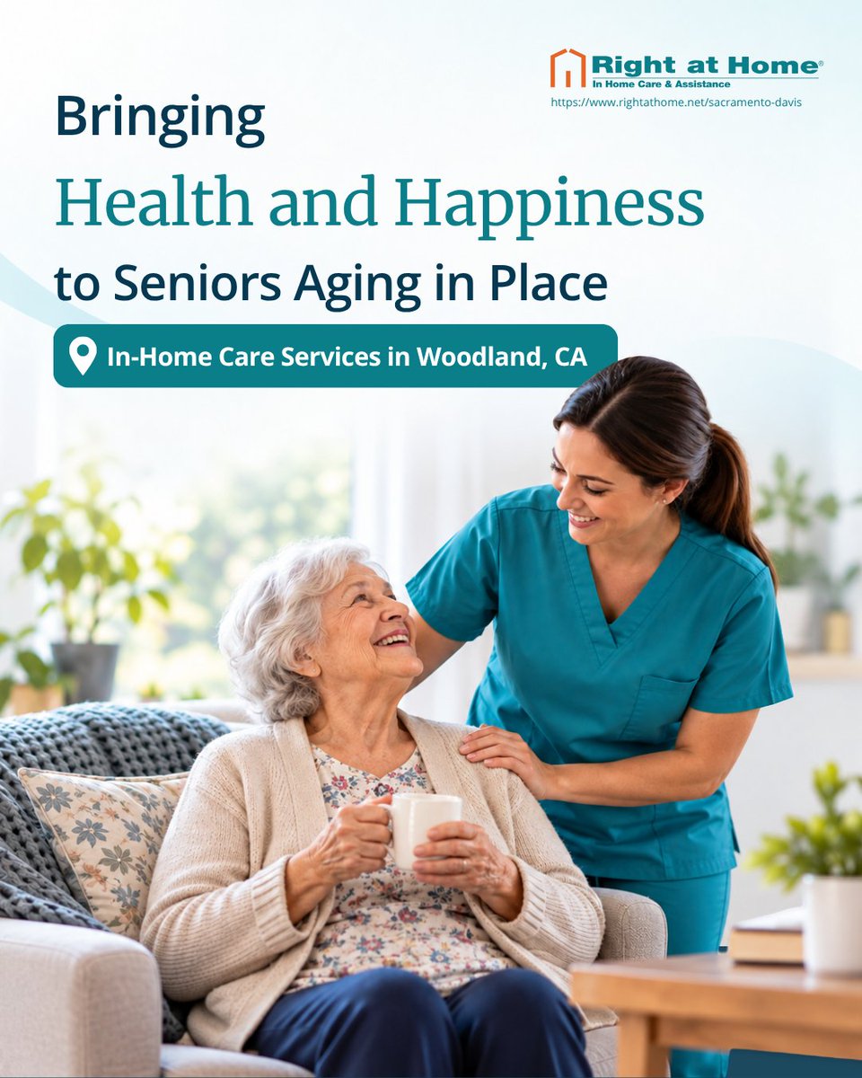 RahSacramentoca's tweet photo. #woodland  families: Right at Home #Sacramento brings compassionate in-home care to your community. From companion care and personal assistance to specialized support for #Alzheimer's and more—we help seniors thrive at home. 🏡 
Let's talk: (916) 779-0601
#seniorcare #homecare https://t.co/WtqOCivlPf