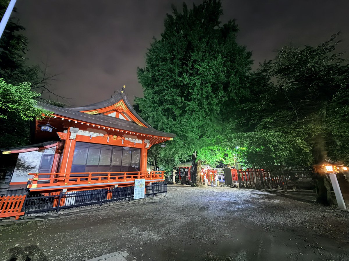 hanazono_stage's tweet photo. #宵ノ奏劇 @#花園神社
#神楽殿 のまわりに組ませていただいた
テントなど特設会場一式、さきほど撤収完了しました🚧 連日お邪魔しました🙇

改めまして4公演、ありがとうございました！
また、何処かでお会いできますように🌕

#芥川龍之介 #桃太郎
#串田和美 #大空ゆうひ #吉田誠 #本條秀慈郎 https://t.co/8nSStZeE8t