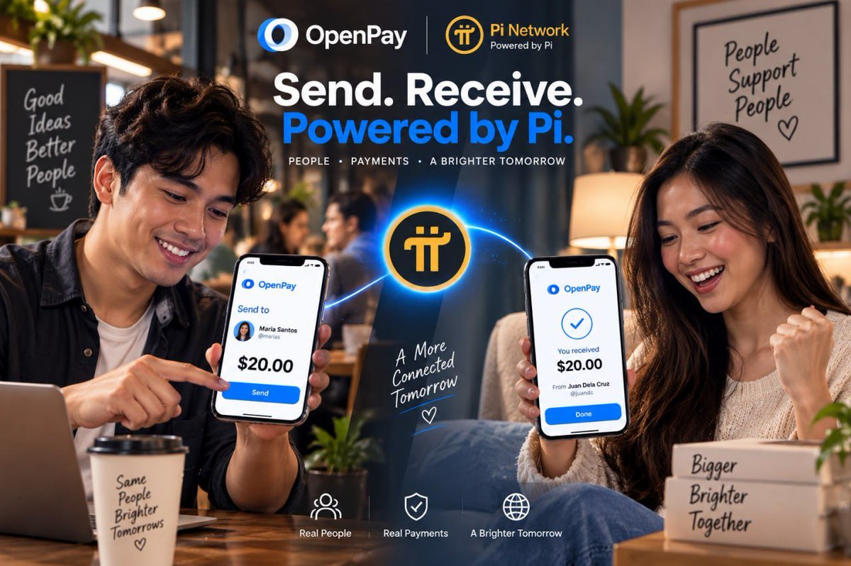 OpenPayTeam's tweet photo. 💸 Send. Receive. Powered by Pi.

OpenPay makes it simple to move value between people and stay connected wherever you are. Send and receive payments through a streamlined digital experience built around the Pi ecosystem.

Real people. Real payments. A more connected tomorrow. 🌐π

Explore OpenPay:
https://t.co/o7ppDQVE0o

#OpenPay #PiNetwork #Pi #PiCommunity #DigitalPayments #Web3