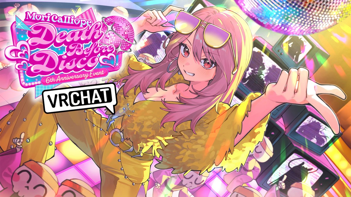 moricalliope's tweet photo. !! 6TH ANNIVERSARY EVENT !!

Happening today!! Shortly!!
Sharing a new "me" with you...along with some special announcements?! Guests as well?!

@ 10:00 JST / 6pm PDT

【6th Anniversary Event】
https://t.co/2fj4rAy10U

#DeathBeforeDisco https://t.co/XA9ShgWkzL
