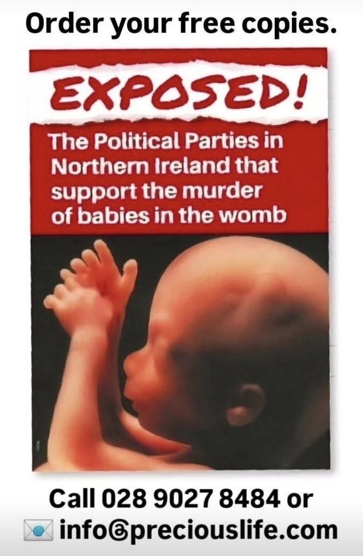PreciousLifeCom's tweet photo. EXPOSED! Political Parties who support killing unborn babies in Northern Ireland 

@SDLPlive (Social Democratic and Labour Party)

Some Party Members support killing unborn babies for any reason, up to the moment of birth. The Party’s two MPs - Claire Hanna and Colum Eastwood - consistently vote in support of pro-abortion legislation at Westminster. The Party’s walkout of Stormont in 2019 allowed Westminster to force abortion on Northern Ireland. The Party also voted for a law to arrest and criminalise pro-life people who pray, and offer help, to vulnerable women outside abortion centres.

https://t.co/QDZSxxtSRM
