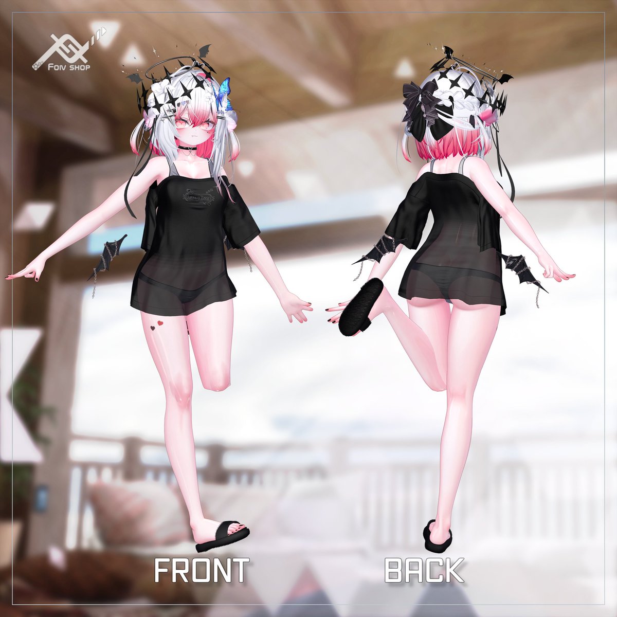 foishopvr's tweet photo. 「3D衣装モデル」 Lazy Day [レイジーデー]

対応モデルは「愛莉、輝夜、しなの、萌、ミルティナ、マヌカ、プラム、ショコラ、シフォン、ライム、舞夜、ミルフィ（エク）、しお、クマリ、まよ」の15アバターです！

・販売記念イベント
1．2026/09/12-2026/09/20「Fullsets ¥2000→¥1200, Single ¥1200→¥900 RELEASE SALE!!!」
2．「6名様にプレゼント企画」を行います！
・応募はこのアカウントをフォローして、このポストをいいね、リポストしたらOK！

発表は 26/09/16(WED(水) の14時！
https://t.co/Qq5tczIvmC