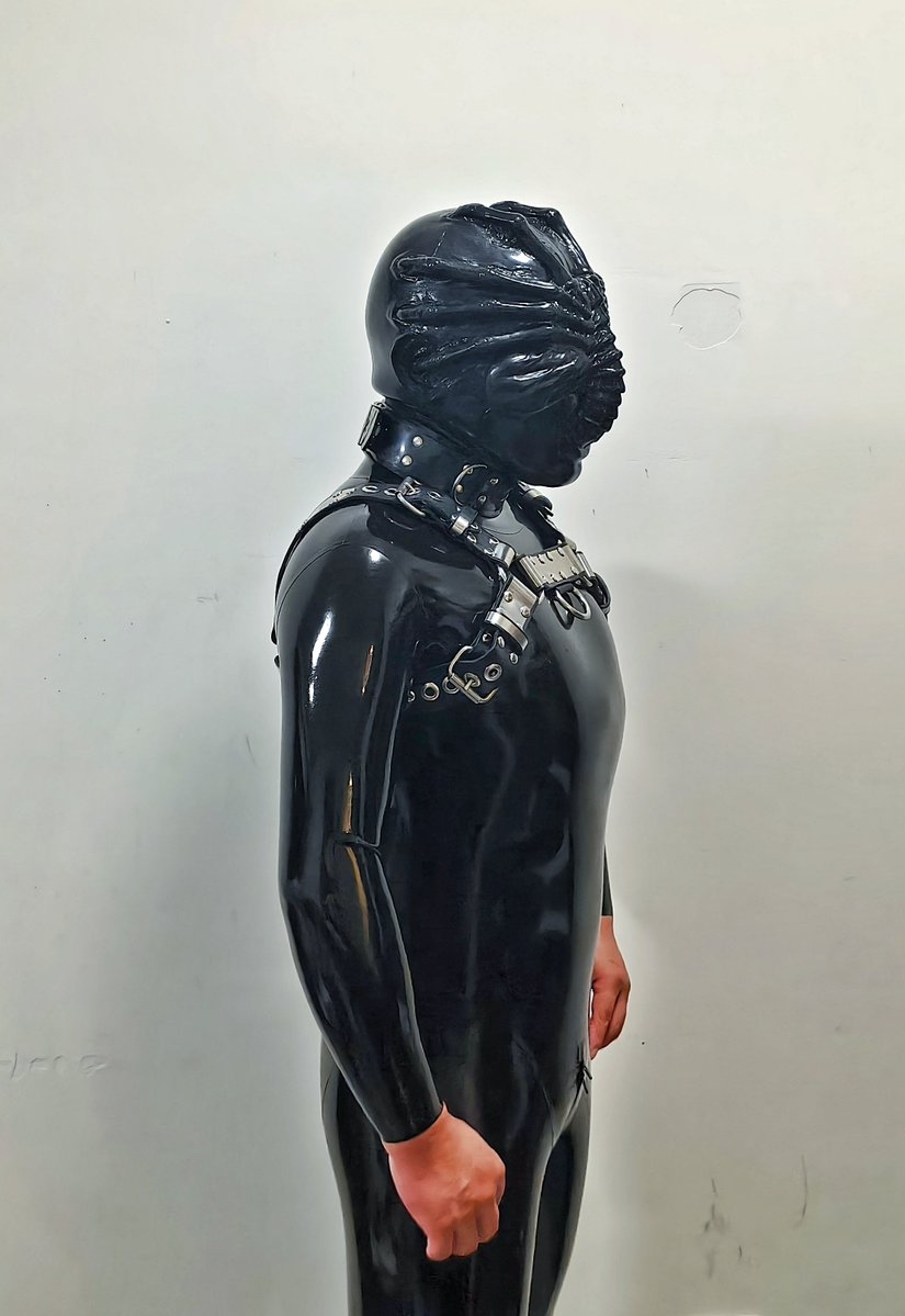 shaner0313's tweet photo. 束缚+呼吸控制，被抱脸虫禁锢，口腔被填满，鼻管插进肺里……整个被塞满，又无能为力，只能默默忍受抱脸虫带来的束缚，以及营养的输送……
@smitizen
#smitizen抱脸虫 https://t.co/cglfQ7jdpg