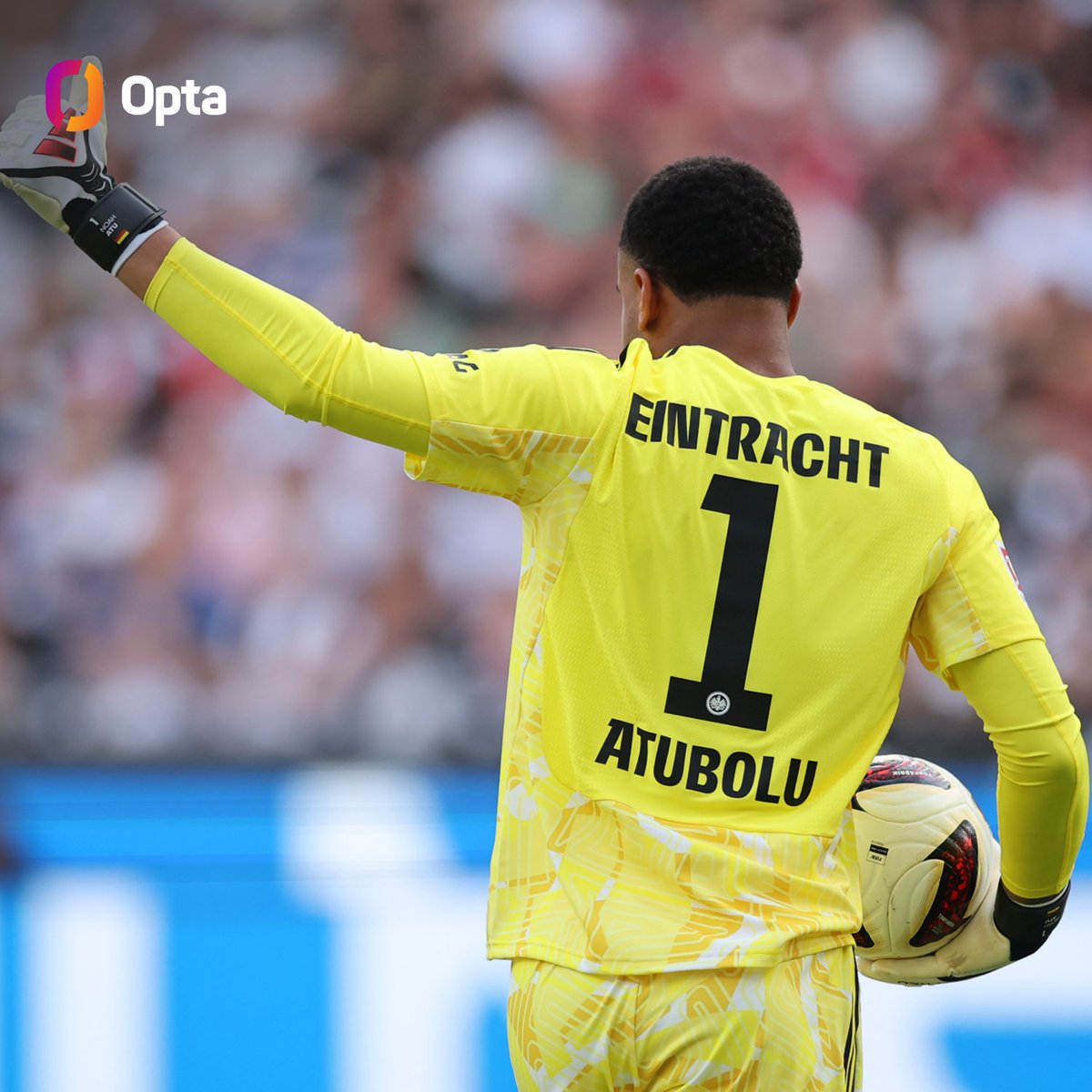 OptaFranz's tweet photo. 6 - Noah Atubolu pariert seinen sechsten Bundesliga-Elfmeter in Folge und baut damit den Ligarekord weiter aus.

Killer. https://t.co/rYXDDV4XTD