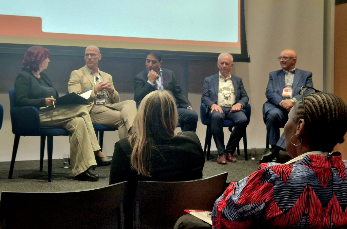 iDirect's tweet photo. During #IBC2026, our GM, LatAm, joined a @GSOA_sat panel alongside other experts where he shared his perspective on the evolving connectivity landscape.
Meet us in Room E105 to explore our leading solutions in satellite content delivery.
#STEngineering #IBCShow @IBCShow https://t.co/gU9Ctbax8Z