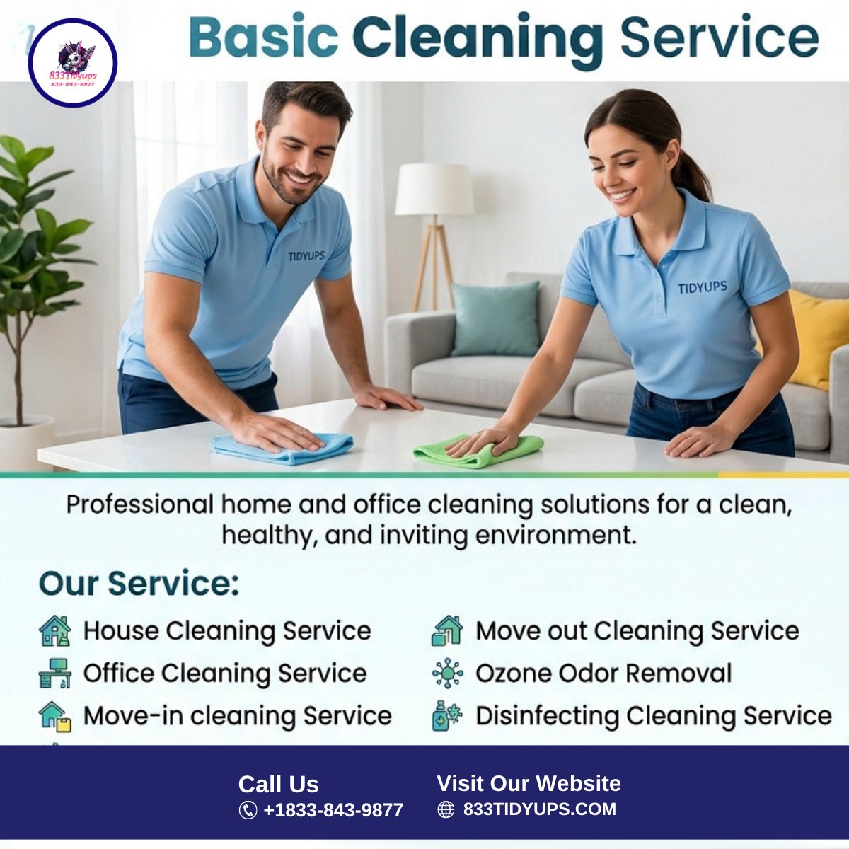 833tidyups's tweet photo. Basic Cleaning Services for a Fresh, Tidy Space
Book today 👇
🔗 https://t.co/nfj7lgPuTA

#BasicCleaning #ProfessionalCleaning #CleaningServices #HomeCleaning #CommercialCleaning #OfficeCleaning #DeepCleaning #ResidentialCleaning #BusinessCleaning #CleaningExperts #CleanHome https://t.co/gvddVp0k7P