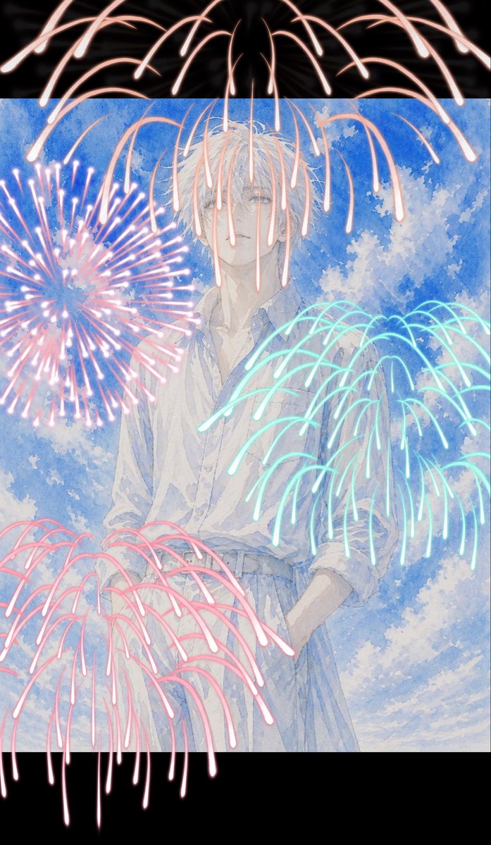 nun_sp1's tweet photo. 特大花火🎇ありがとう😭 https://t.co/l7KLJ2sJ6D