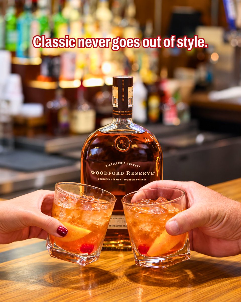 rubytuesday's tweet photo. It's National Bourbon Heritage Month, so consider this your excuse for a @WoodfordReserve Old Fashioned 🥃 https://t.co/UKwdGDU5xf