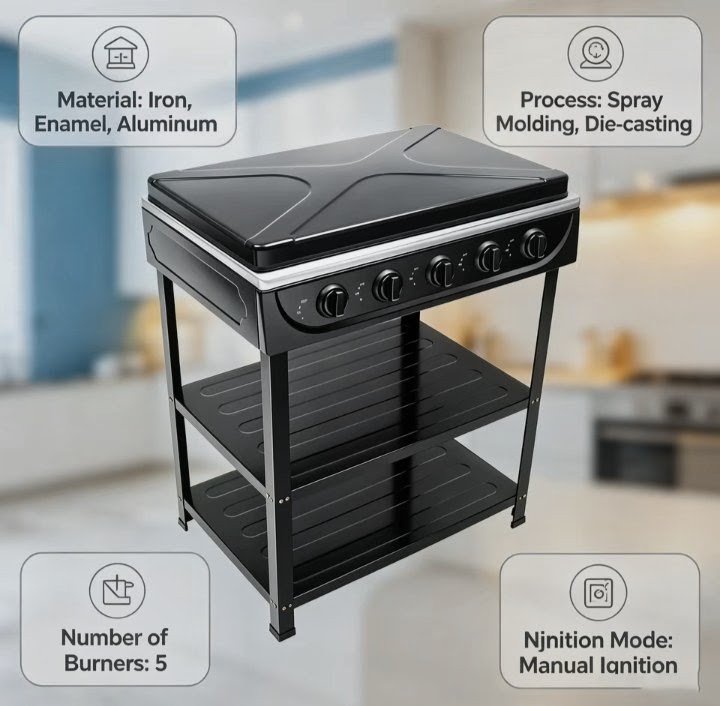 Shoop_Money's tweet photo. Portable 5-burner gas stove with manual ignition, a stand with legs, and a wind guard; ideal for camping and RV trips.

#CookieLovers #BakingEssentials #KitchenMustHaves #HomeAndKitchen

https://t.co/XWo6S7r2LG https://t.co/QU6Q5bNhsh