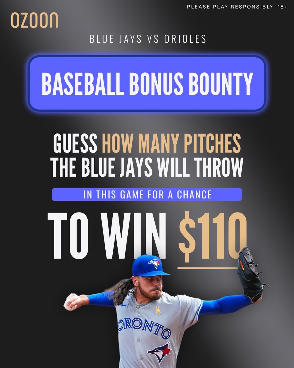 Ozoon_CA's tweet photo. How to enter ⤵️

• Follow @Ozoon_CA
• 🔁 and reply below, we’ll pick a lucky winner

#WellPlayed ➡️ https://t.co/z4xhcwibtv

*Must enter before end of 1st inning, be 🇨🇦 and 18+ If no one guesses correct, the pot will grow by $10*

Terms and Conditions: https://t.co/GX49Nzz5Ro https://t.co/2KmLuZEc8i