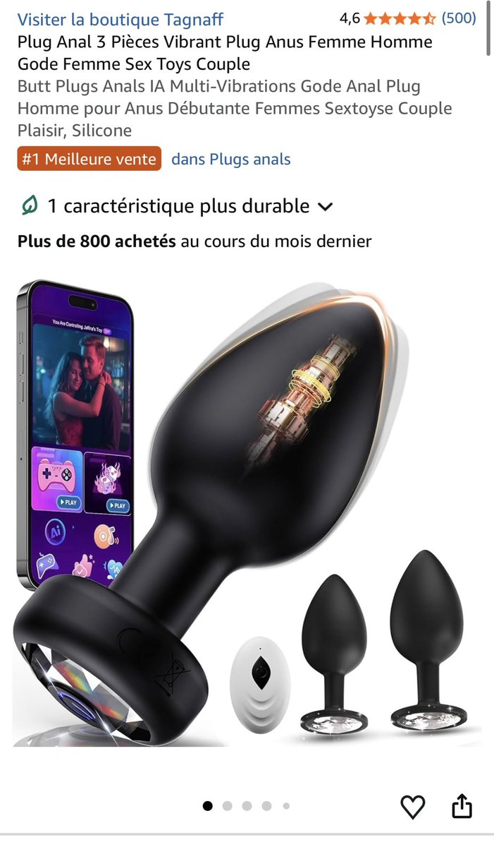AnnaBombshell's tweet photo. Je me tâte à acheter ça pour mon prochain réel sur Paris, je te le fais porter toute la journée et l’allume quand on est en publique 🫢

@Rtslave_1997 @Brun0Parent @Shaynez_Soumize @rt_feet_domina 
#soumis #cuckold https://t.co/ERQGBNpDMr