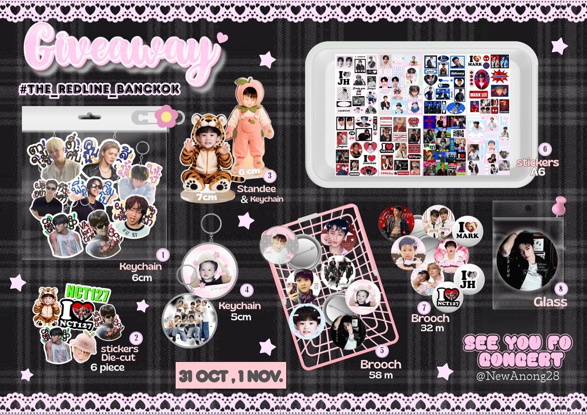 NewAnong28's tweet photo. pls rt 🍮🍬

Giveaway for Nctzen 💚🍑
 NCT127 THE_REDLINE BKK

@ THAMMASAT STADIUM 🏟️
date :  31 Oct - 1 Nov 26 
time : tba 

Everyone can come and pick it up❤️💐 

#THE_REDLINE_BANGKOK 
#NCT127_5TH_NEOCITY_BANGKOK_THE_REDLINE https://t.co/8nzBxyf5yG