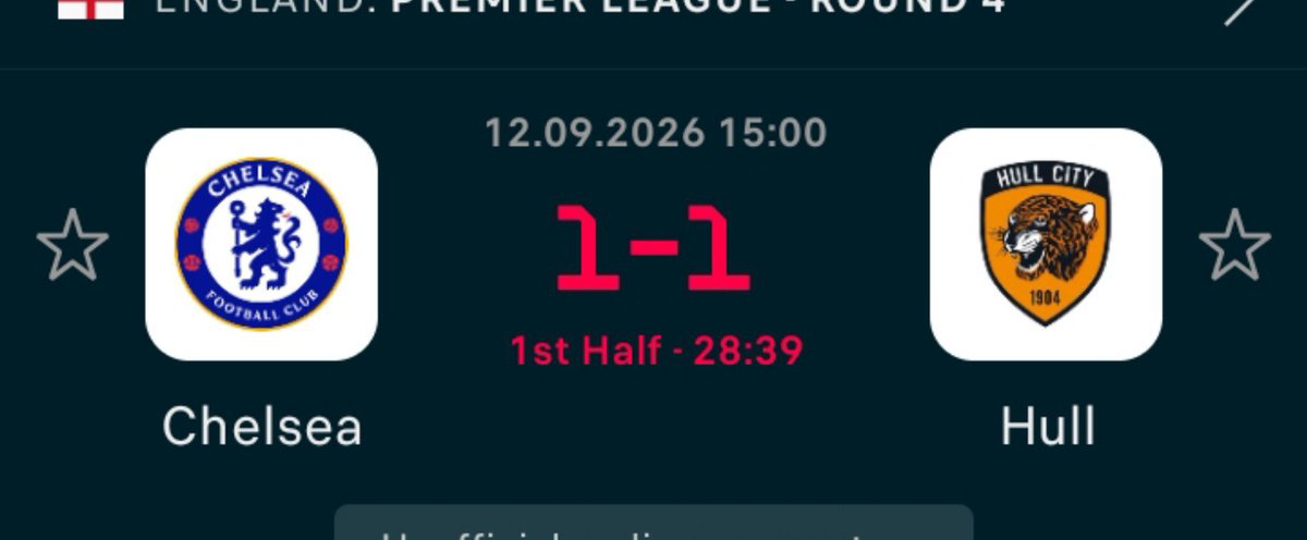 FootballTalksNG's tweet photo. Chelsea football club can't you keep a clean sheet.. wtf 🥲

Hull have pulled one back against Chelsea

🔵 Chelsea 1-1 Hull City 🐯

#CFC #CHEHUL https://t.co/ycv9oBW11S