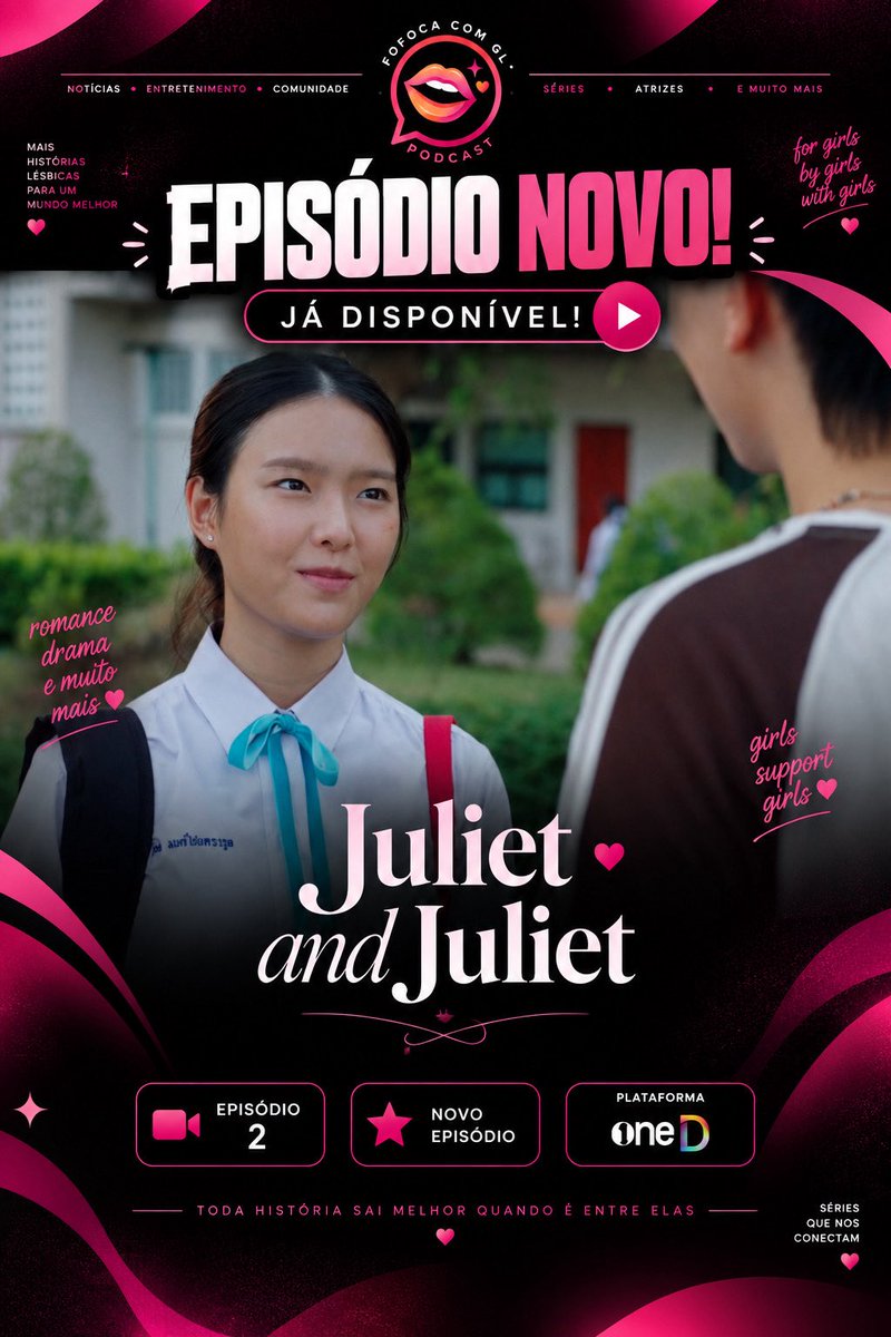 FofocaComGl_'s tweet photo. 🚨EPISÓDIO LIBERADO!!!!

Já está disponível o segundo episódio de Juliet and Juliet na plataforma da OneD!!! 

JULIET and JULIET EP2
#จูเลียตแอนด์จูเลียตอีพี2 https://t.co/lNHgbU6BlE