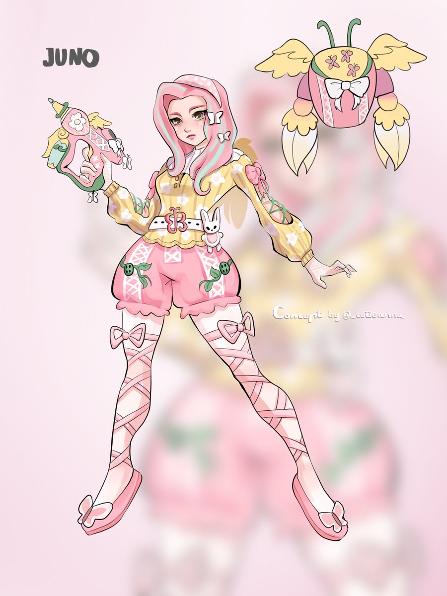 _cutieanna's tweet photo. Finished my Fluttershy inspired Juno concept ꒰১ ໒꒱✩

    #overwatch #overwatchfanart #mylittlepony https://t.co/R6ex0sIVdK