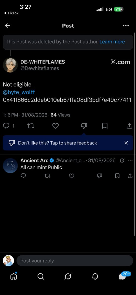 King____nft's tweet photo. Apparently, they’ve launched a project that rugged, changed their name, and are now launching a new one using artists for promotion. I’ll skip this one. Artists, be careful. DYOR. @Ancient_onarc . https://t.co/KEkAKXOmV3