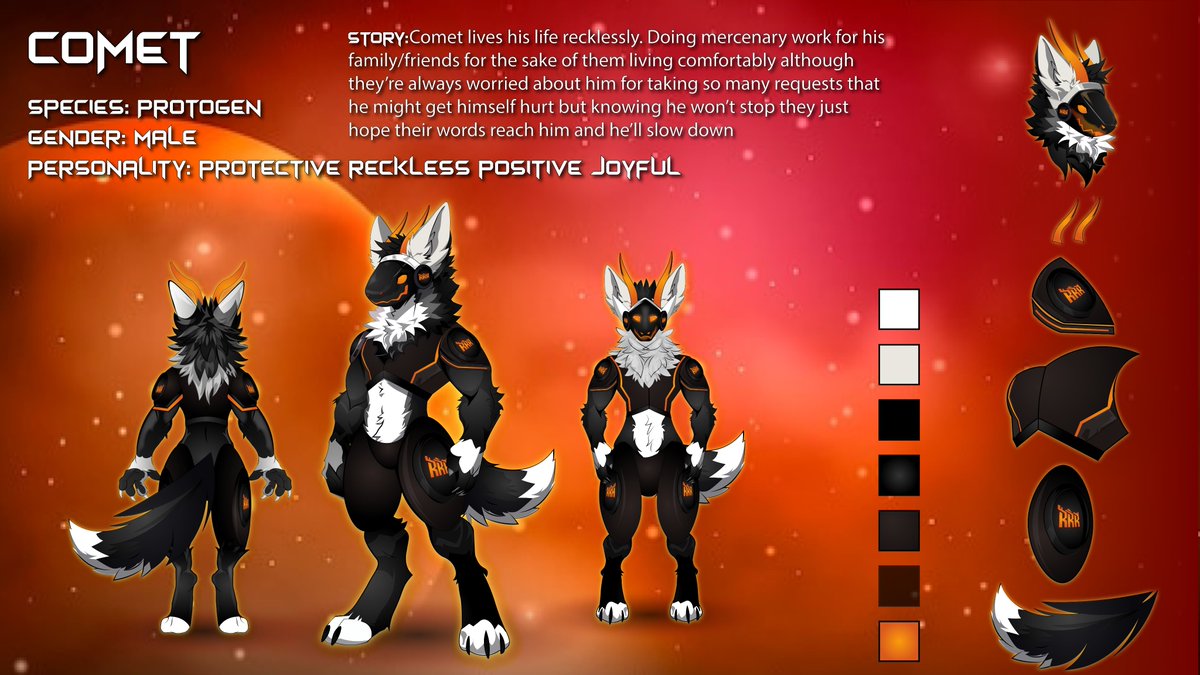 JadeGrapes110's tweet photo. Meet Comet !

Copyright claimed by ZEN. 
Designed it a year ago 

#furry #artrafle #fursuit #protogen https://t.co/4dwFJw6VYt