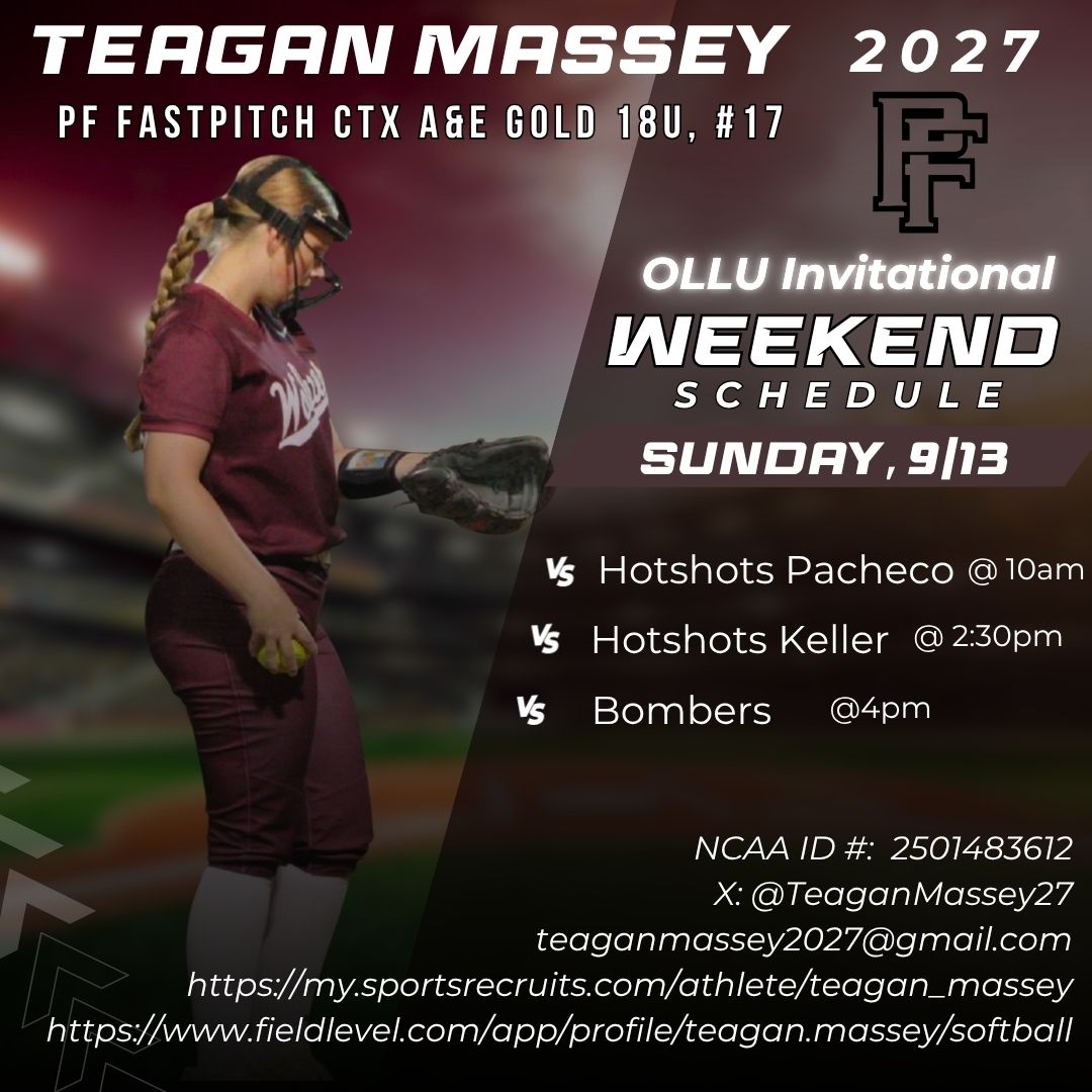 TeaganMassey27's tweet photo. In San Antonio Sunday, 9/13 at OLLU! https://t.co/BGj7ou5tb0