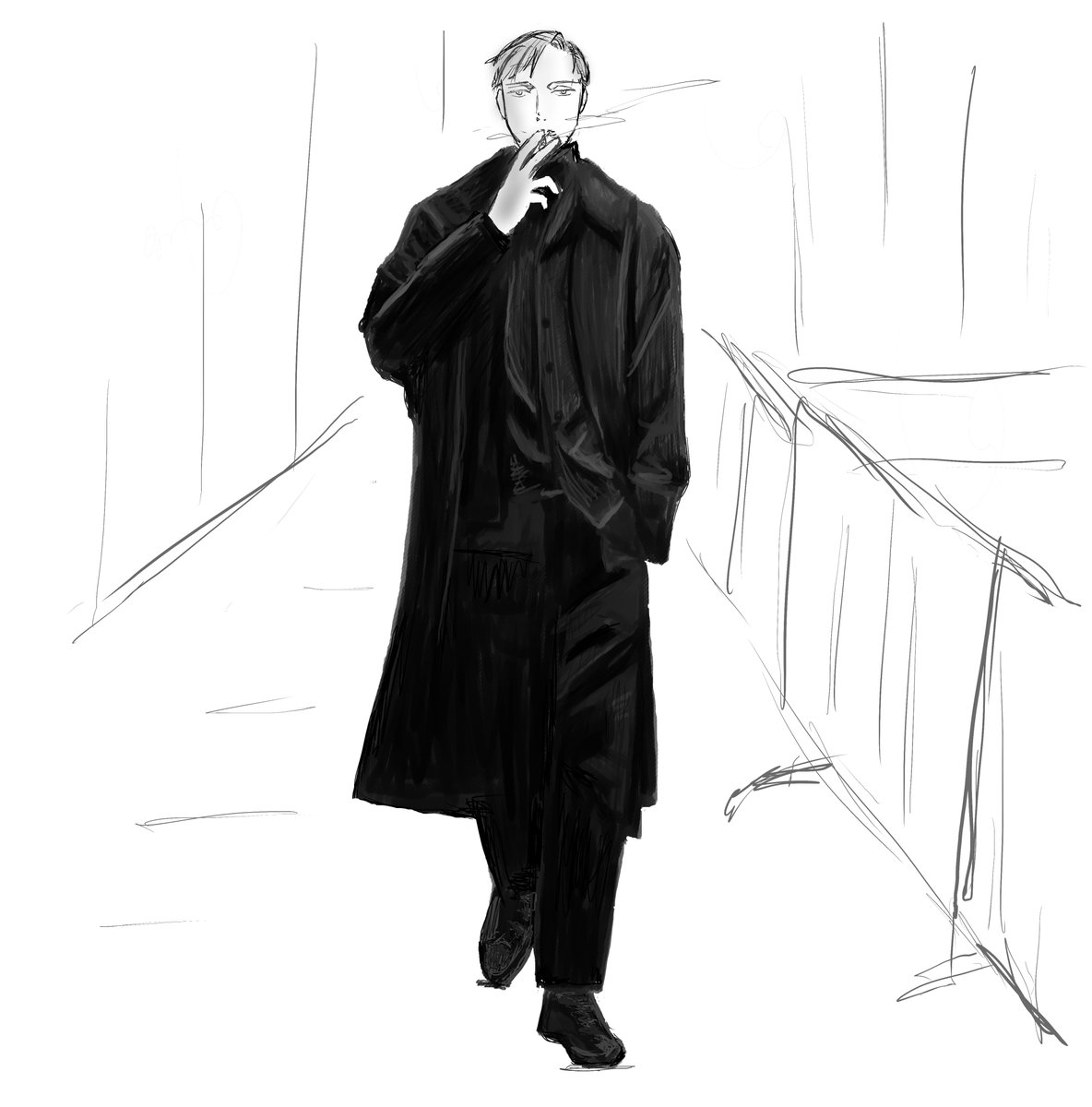 saezuruhujoshi's tweet photo. #囀��FanArt
マッツ・ミケルセンみながら矢代さんかいた https://t.co/tIBgKzeFA9