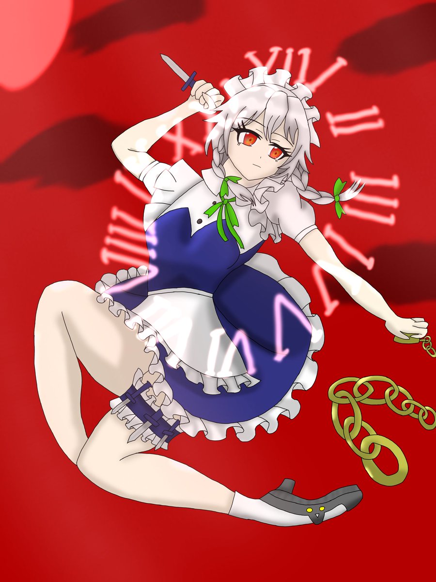 _NORU_28's tweet photo. お絵描き生活25日目
十六夜咲夜 https://t.co/8EGcgYNjSq
