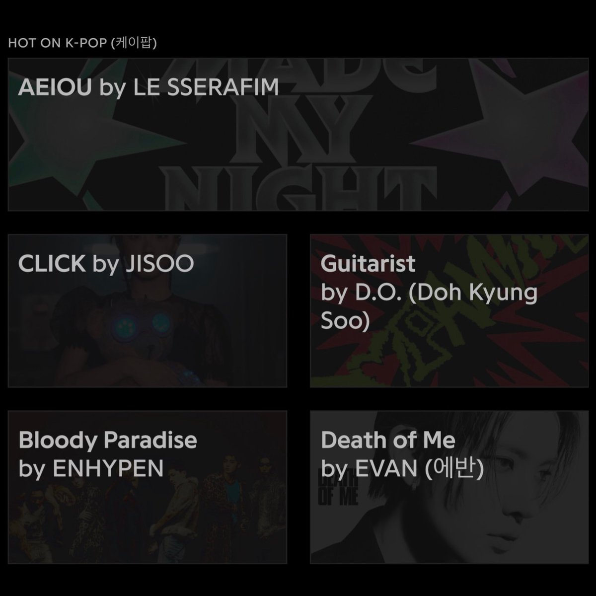 Genius_kor's tweet photo. #GeniusCharts | “Guitarist” by #DOHKYUNGSOO (@DOHKYUNGSOO_X) sees a spike in views and rises to #3 on the daily K-Pop chart in Genius Korea! 

“Guitarist” gives D.O. his sixth Top 5 entry on the daily K-Pop chart! https://t.co/F0w84VdaSv