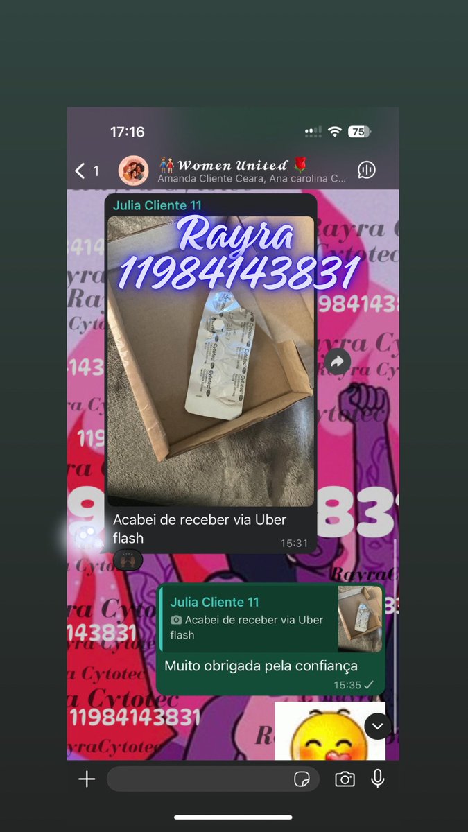 Rayabortivos's tweet photo. Em busca de #CYTOTEC? você me achou na hora certa! 11 98414 3831 https://t.co/yNmQ50VAY3
#Misoprostol #compracytotec #AbortoSeguro #citotec #abortocomcha #abortar #aguainglesa #chaaborta #comoaborta #mifepristone #citotex
#PilulaAbortiva #FarrhanaBhatt #RJNoAr #Riodejaneiro https://t.co/TBFbSnxTd8