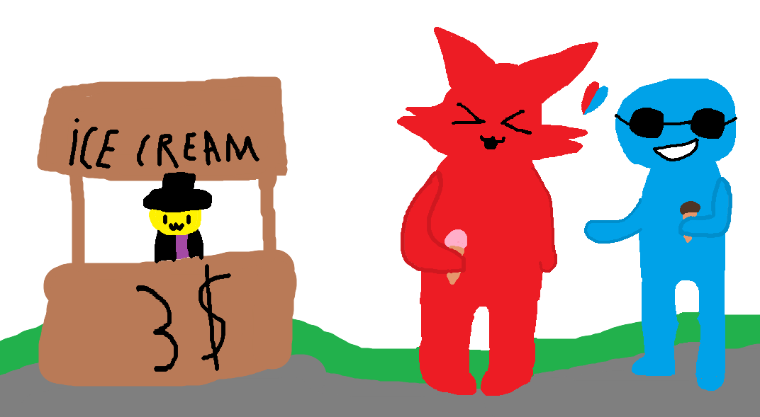 Unfunkyguy's tweet photo. Ice cream is still good in september right? #Bluekitty https://t.co/RsSp6q5euM