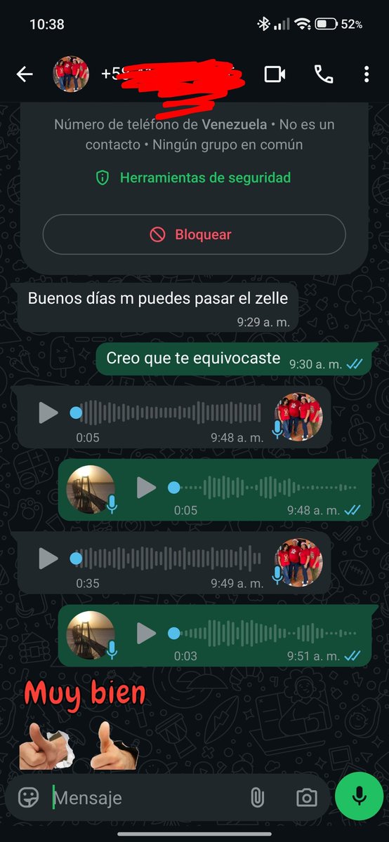 jeancarlosmarin's tweet photo. Este pana se equivocó de número y me escribió pidiendo mi zelle. Si soy otra persona lo estafa con 410 dólares. https://t.co/75rkb3DUxc