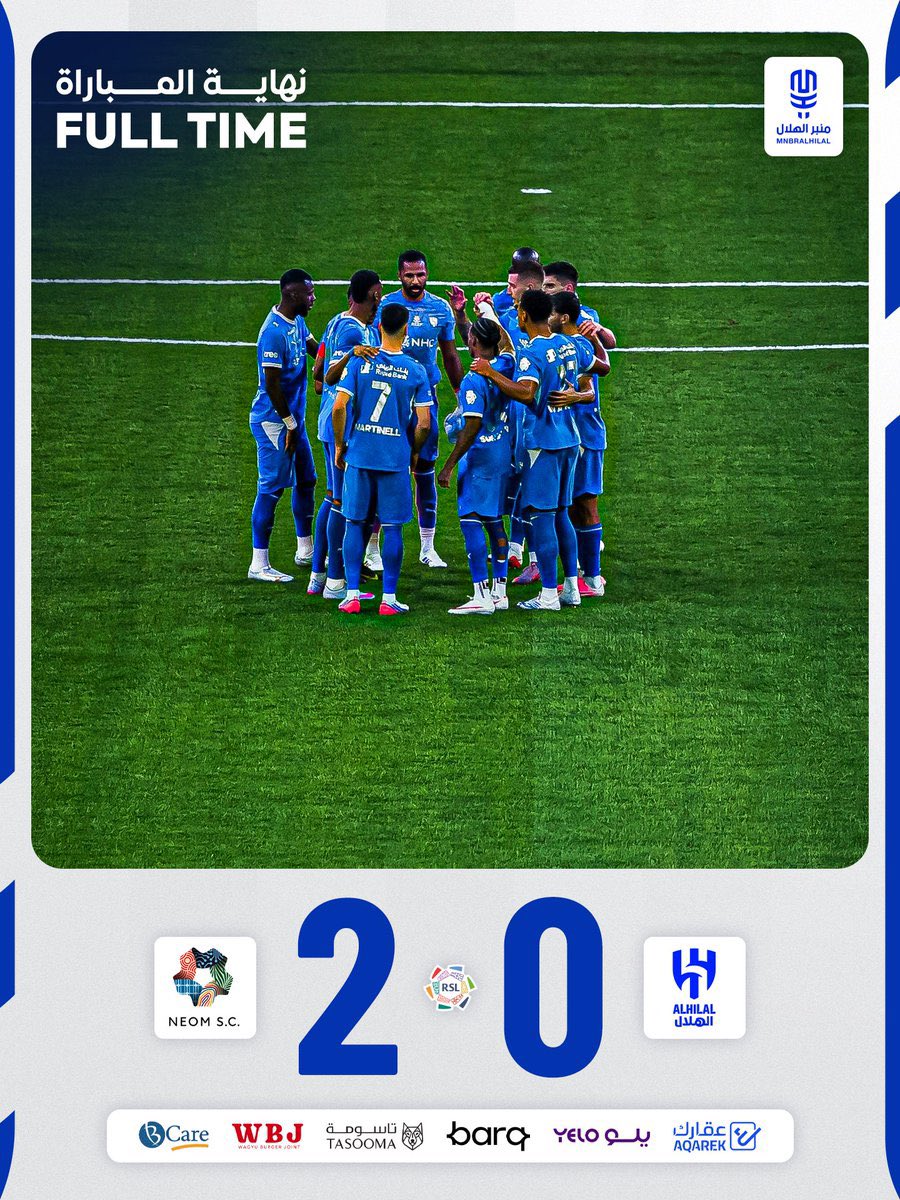 ibra_ALDO's tweet photo. نهاية المباراة 💙🤍🔥..

#الهلال #العالمي #الزعيم  #الهلال_نيوم  #نيوم 
@MnbrAlhilal https://t.co/TmxRHTCG0v