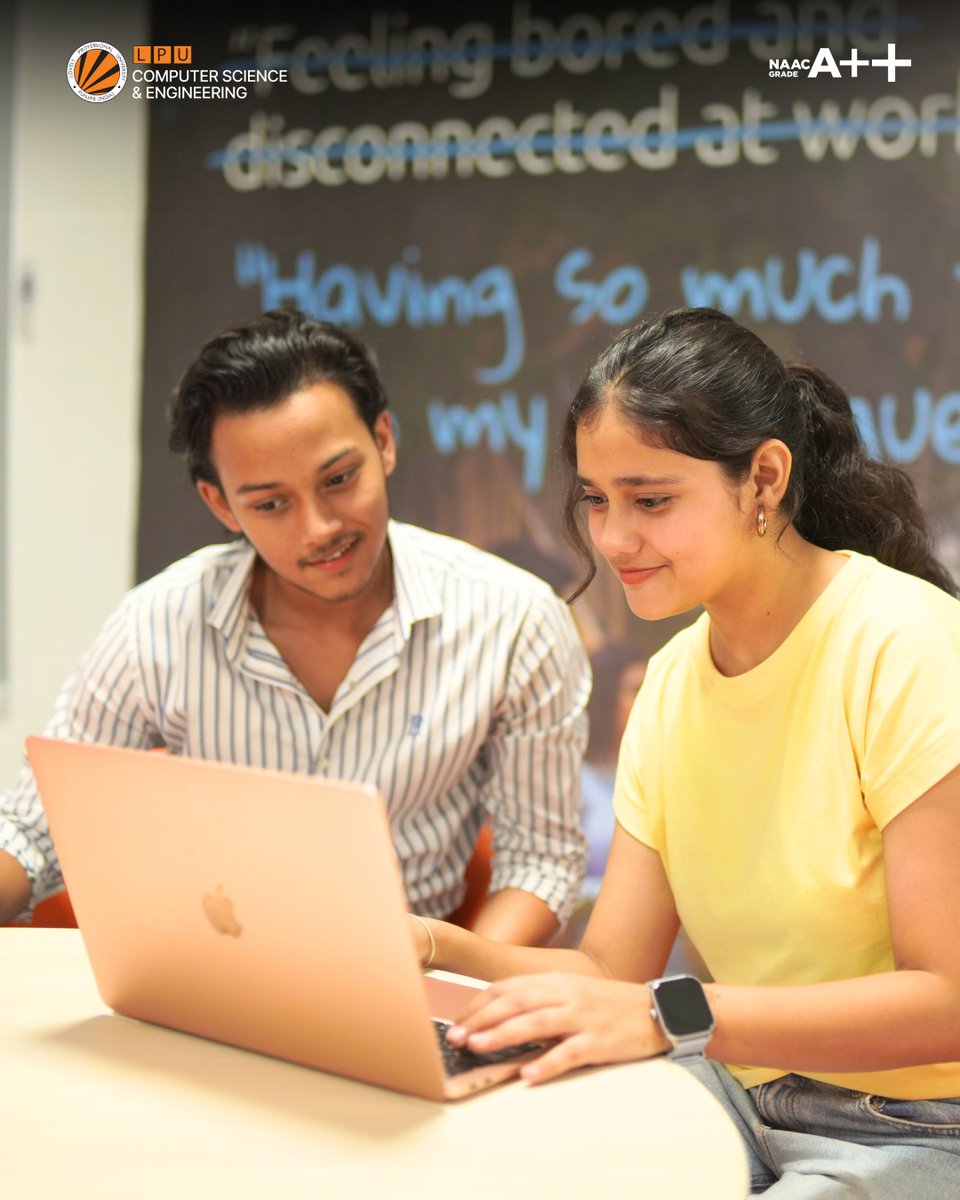 scselpu's tweet photo. Learning gets better when ideas are shared. 💻✨

At CSE, LPU, students learn, collaborate and turn conversations into ideas that move them forward.

#CSELPU #LPU #CollaborativeLearning #StudentLife #TechLearning https://t.co/FrBZkPJrfr