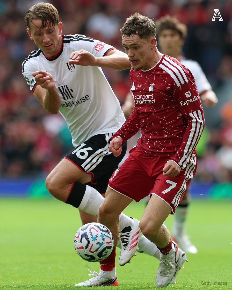 TheAthleticFC's tweet photo. It's just not happening for Liverpool's Florian Wirtz so far today.

He's made a mess of two half-chances, and he's been horribly wasteful in possession.

Liverpool can't build any sort of momentum as move after move breaks down.

Anfield growing increasingly frustrated. Fulham have been the better side.

📝 @JamesPearceLFC 

🔗 https://t.co/oHUNZSWniw